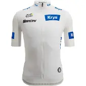 Santini Tour De France White 2025 Lyhythihainen Pyöräilypaita