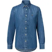 Ralph Lauren Slim Fit Denim Shirt - Blue - 34