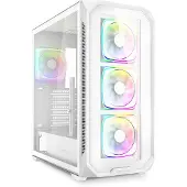 Sharkoon AK5G RGB, Midi Tower, PC, Valkoinen, ATX, mikro ATX, Mini-ITX, Multi, Kotelotuulettimet (4044951041848)
