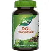 Nature'S Way , DGL, Lähtöaine, 100 Nautittava Tabletti