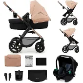 Kinderkraft MOOV 2 3-in-1 Yhdistelmävaunut, Sand Beige
