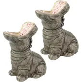 Donkey Salt And Pepper Shakers - Hungry Hippos - Grey - ONE SIZE
