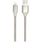 GreyLime Punottu USB-A / Lightning-kaapeli - MFi-sertifioitu - 1m - Beige