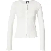 Pieces Pcmarie Ls Poin Cardigan Jrs Noos Bc - White - XL