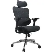 Equip 651052, pehmustettu istuin, Pehmustettu selkänoja, Musta, Musta, Verkko, Nailon, Nailon, Verkko