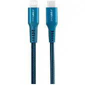 GreyLime Braided USB-C to Lightning Cable Blue 3 m
