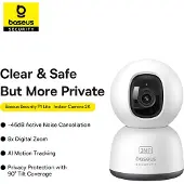 Baseus Security Camera Indoor P1 Lite 2K, 3MP, (EU Version) White EU (S0TV002132)
