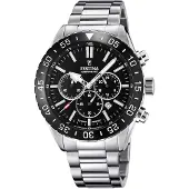 Festina Miesten kello F20575-3 Ceramic Musta/Teräs Ø44 mm