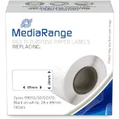MediaRange ge Schriftband 28x89mm schw/weiß Dymo 99010/S0722370 130Stk (MRDY99010)