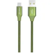 GreyLime Braided USB-A to MFi Lightning Cable Green 2 m