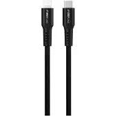 GreyLime Braided USB-C to Lightning Cable Black 3 m