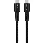 GreyLime Braided USB-C to USB-C 60W Cable Black 0.5 m