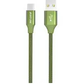 GreyLime Letitetty USB-A / USB-C Kaapeli - 1m - Vihreä
