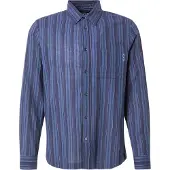 Scotch & Soda Textured Stipe Pitkähihainen Kauluspaita