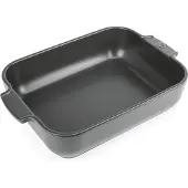 Peugeot Appolia Rektangulært Ovnfad 36 Cm Mat Sort - Grey - 36 CM