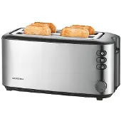 Severin AT 2509, 4 viipale(i)ta, Ruostumaton teräs, Ruostumaton teräs, Vipu, Rotaatio, 1400 W, 157 mm
