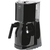 Melitta Enjoy Therm 1017-06 black filter coffee maker for 12 cups, with power control and removable filter with drip block