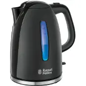 Russell Hobbs Textures Plus -vedenkeitin, 1,7 l, 2400 W, Glossy/Matte Black