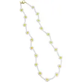 Timi Of Sweden Flower Bead Necklace