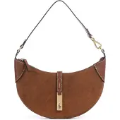 Ralph Lauren Polo Id Suede Mini Shoulder Bag - Brown - ONE SIZE