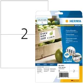 Herma 10910, Valkoinen, Suorakulmio, Kiinteä, Paperi, Matta, Laser/Inkjet