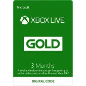 Xbox Live Gold 3 kk jäsenyys (Download)