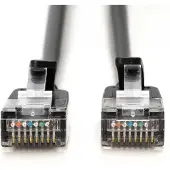 Digitus DK-1632-A-005S-BL-10, 0,5 m, Cat6a, F/FTP (FFTP), RJ-45, RJ-45, Musta