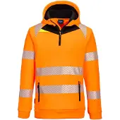 Portwest DX482 Hi-Vis oranssi/musta vetoketjuhuppari