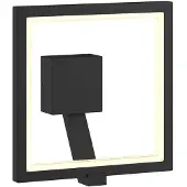 LUCANDE Led ulkoseinävalaisin Square , Musta, Alumiini, Moderni
