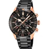 Festina Miesten kello F20578-1 Ceramic Musta/Teräs Ø44 mm