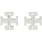 Tory Burch Icon Stud Earring - Silver - ONE SIZE
