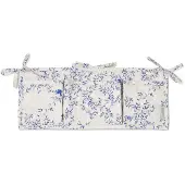 Garbo&Friends Satin Quilted Bed Pocket, 43X18 Cm, Jardim - Cream - 43X18CM