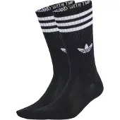 Adidas Sukat '3-Stripes High Crew 3 Pairs' musta / valkoinen