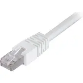 Deltaco – F/UTP Cat6 laitekaapeli, 0,75m, valk (STP-607V)