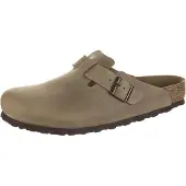 Birkenstock for man. 960811 Leather Boston Clogs (Regular Fit) brown (46), Flat, None, Casual