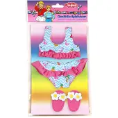 Heless Dolls Bikini with Slippers Flamingo 28-35 cm