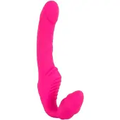 Strapless Strap-On You2Toys - Double2Teaser - kiinnitettävä vibraattori ilman valjaita (vaaleanpunainen)