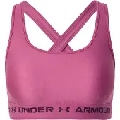 Under Armour Women's UA Crossback Mid Bra Fuchsia Dusk XS
