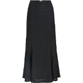 Object Objlaila Mw Lo Long Skirt Div - Black - S