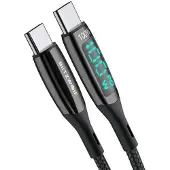 BlitzWolf USB-C to USB-C cable BW-TC23, with display, 100W, 0.9m (black)