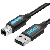 Vention 2.0 A to USB-B cable with ferrite core Vention COQBL 2A 10m Black PVC