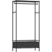 Songmics Vaatehylly laatikoilla, 40 x 90 x 180 cm, musta