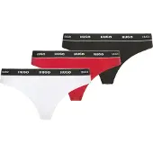 HUGO Triplet Thong Stripe - Red - XL
