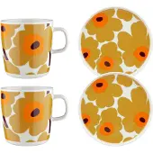 Marimekko Unikko Breakfast Set 4 Pcs - Multi/patterned - ONE SIZE