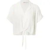 ONLY Onlpaula Life S/S Tie Shirt Wvn Noos - White - S
