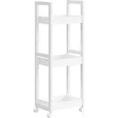 Songmics Hyllykkö, rullakko, 20x30x80 cm, valkoinen.