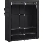 Songmics Kangasvaatekaappi 45x127x176cm, musta