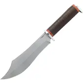 Condor Gray Pioneer Bowie Knife CTK3975-70HC, 1075, Leather, survival knife