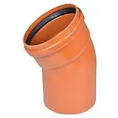 Wavin 250 mm 30 gr. PVC viemärin taivutusputki