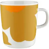 Marimekko Iso Unikko muki 2,5 dl, valkoinen/karamelli/oranssi